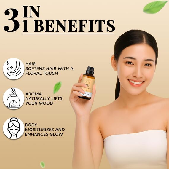 AVD ORGANICS Neroli Ätherisches Öl 30 ml | 100% rein & natürlich | Neroli Essential Oil für Haut, Aromatherapie, Massage & Diffusor – Premium ätherisches Neroliöl