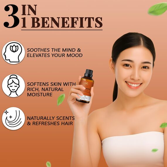 AVD ORGANICS zimtöl für die haut | (100% rein und natürlich zimtöl ätherisch | perfekt für Aromatherapie, Entspannung und mehr | 1 fl. Unze