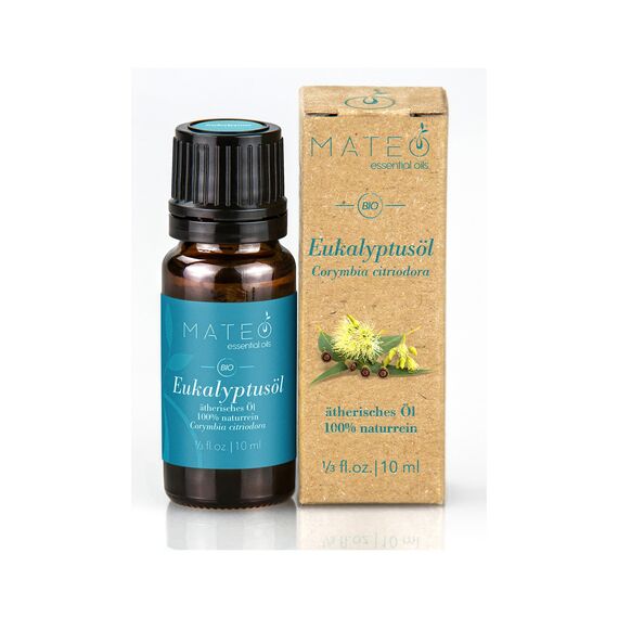 MateoEssentialOils – 100% Reines Eukalyptusöl – Natürlich & Erfrischend – Ideal für Aromatherapie, Raumduft, Hautpflege & Diffuser – Eukalyptus - 10 ml.