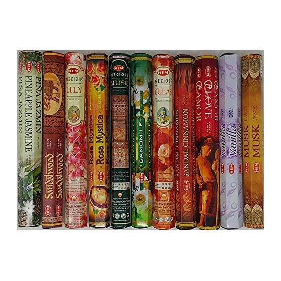 Hem Assorted Incesne (Set of 15 Boxes, 300 Sticks)