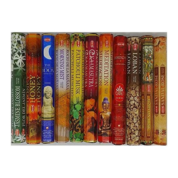 Hem Assorted Incesne (Set of 15 Boxes, 300 Sticks)