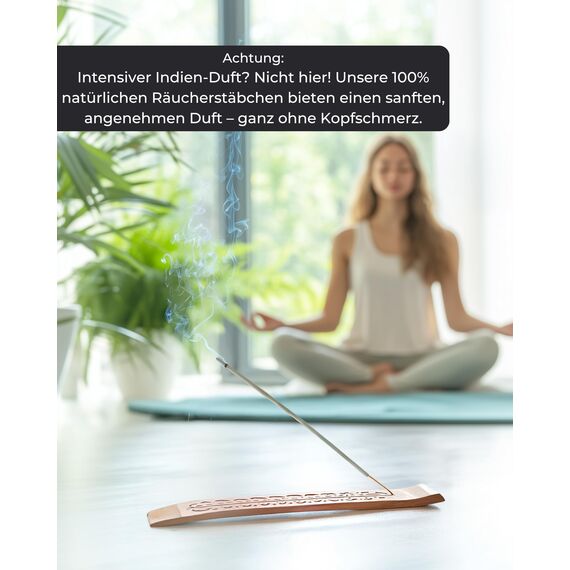 Räucherstäbchen Salbei – 100 Incense Sticks – naturrein & natürlich – Reinigung negativer Energie, Meditation, Yoga, Rauhnächte & Entspannung – Geschenkset