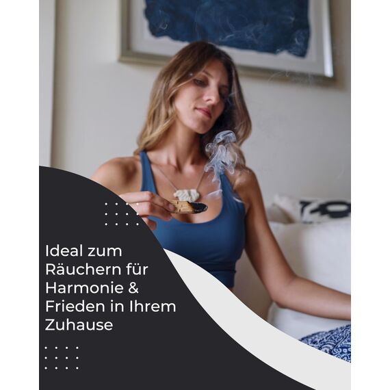 Incensera Palo Santo Räucherholz - 8 Duftholz Sticks 10 cm für Ausräuchern Wohnung, Natürliches Heiliges Holz aus nachhaltiger Ernte, Aromatherapie