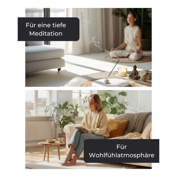 Räucherstäbchen Set – 100 Incense Sticks (5x20) – Nagchampa, Frankincense, Sandalwood, Jasmine & Amber Musk – Perfekt für Meditation, Yoga, Chakren, Rauhnächte – Weihrauch Stäbchen zur Entspannung