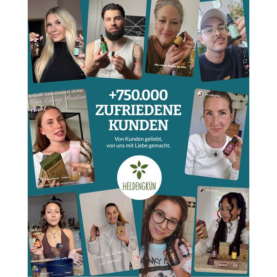 Heldengrün® Raumspray "Frischemoment" [ECHTE BIO-ÖLE] Dermatologisch getestet - Frische Lust Raumspray - Bio Raumduft mit Minze, Rosmarin & Zitrone - Textil Duftspray & Lufterfrischer 3-100 ml