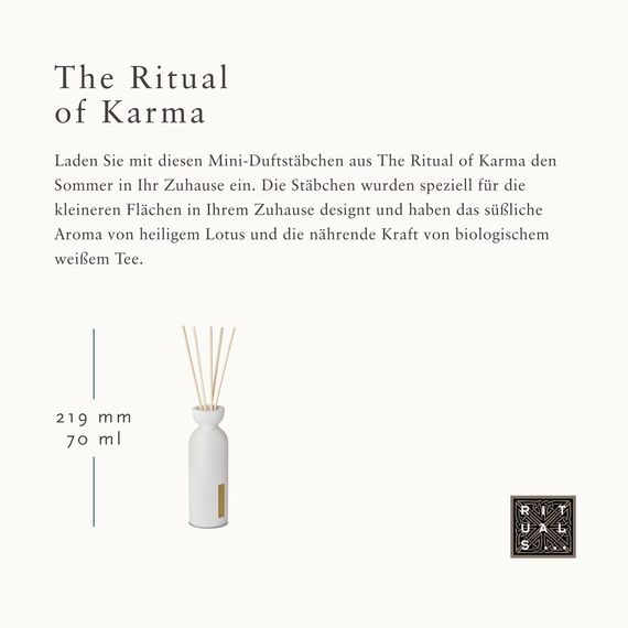 RITUALS Duftstäbchen von The of Karma – Mit Sommerlichem Heiligem Lotos und Weißem Tee – beruhigend und entspannend