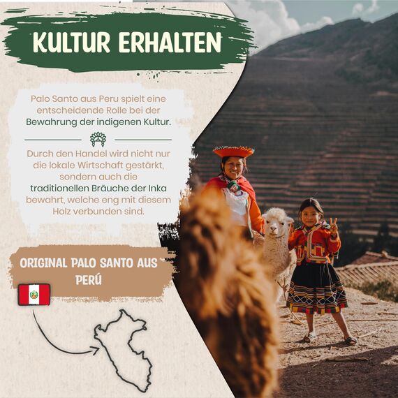 Hevela - Palo Santo Räucherholz [100% natürlich] - original aus Peru - zur Entspannung - natürliches Räucherwerk - wirkt natürlich gegen Insekten - Palo Santo Holz - Meditation - Rauhnächte