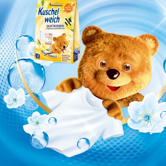 Kuschelweich Duftkissen für den Kleiderschrank - 3er Pack Schrankduft-Kissen - Frische für bis zu 6 Wochen - Wilde Vanille