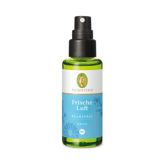 PRIMAVERA Raumspray Frische Luft bio 50 ml - Pfefferminze, Zitrone und Myrte - Aromadiffuser, Aromatherapie - klärend - vegan