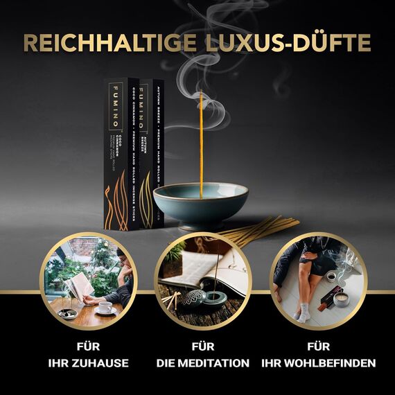 Fumino Räucherstäbchen Mehrfachpackung – Handgefertigte Masala Agarbatti für Entspannung, Meditation & Duft – 18 Boxen, 252 Stäbchen