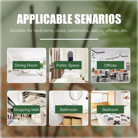 Hugwish 100pcs duftstäbchen aus Faser schwarz 30.1cm x 3.0mm, stäbchen für raumduft, Diffuser stäbchen, rattanstäbchen für raumduft (30.1cm x 3.0mm)