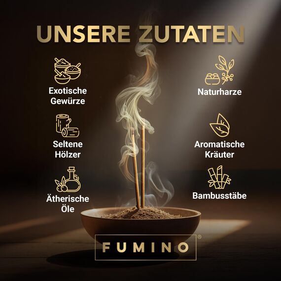 Fumino Räucherstäbchen Set Tropische Geschmäcker – Handgefertigte Masala Agarbatti für Entspannung, Meditation & Duft – 6 Boxen, 84 Stäbchen