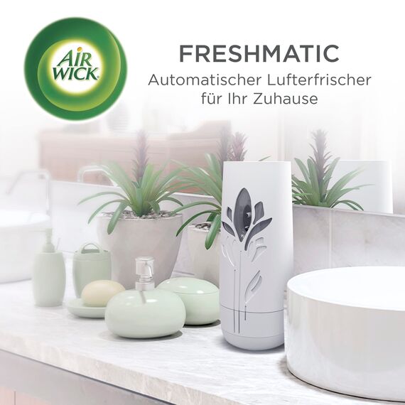 Air Wick Freshmatic Max – Nachfüller Set – Automatisches Raumspray – Raumduft Frische Wäsche– 6 x 250 ml Nachfüller