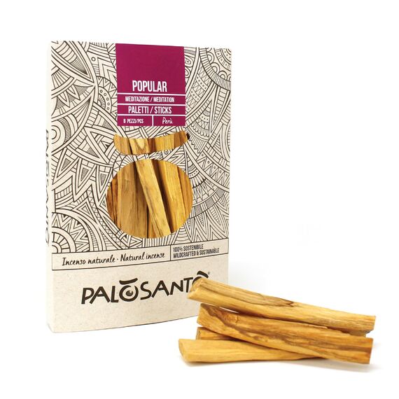 PALOSANTO - Palo Santo Räucherholz Popular Ayabaca aus Peru - 8 Holzstäbe 10cm - Natürliche Räucherstäbchen für Stressabbau und Meditation - Palo Santo Holz Wild Geerntet & Nachhaltig Gewonnen