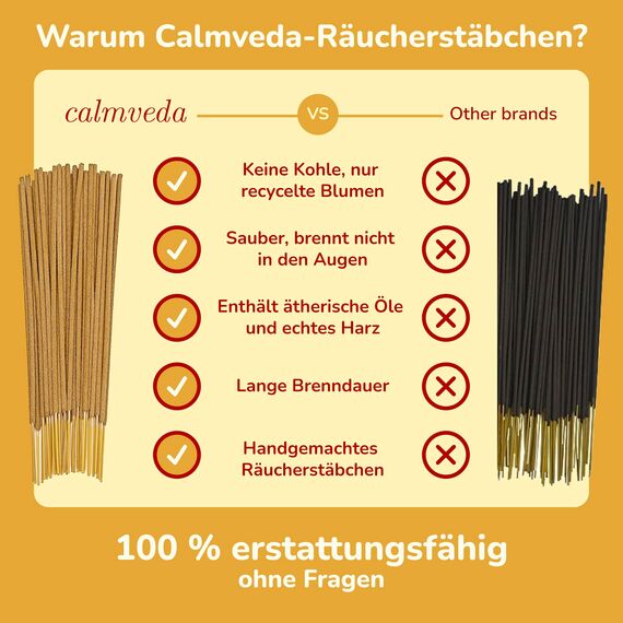 Spiritueller weihrauch Räucherstäbchen Bio qualität - (90 gm weirauch), :Weihrauch und Myrrhe, Weißer Salbei, Palo Santo, Drachenblut, Tempel räucherwerk weihrauch zum räuchern