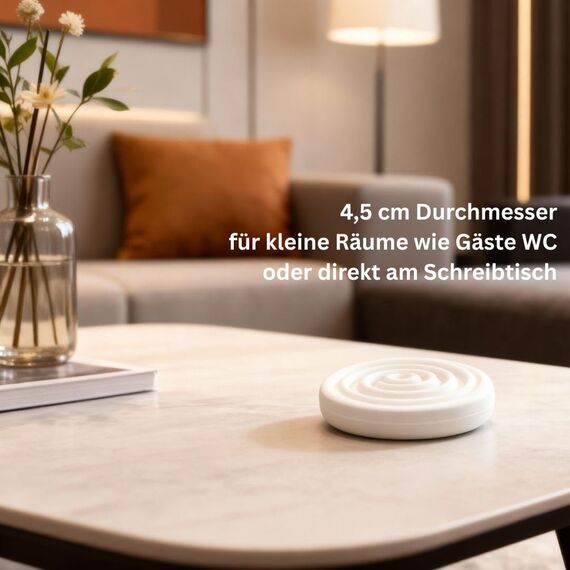 Handgemachter Duftstein, 4er Set, ideal für ätherische Öle, Duftöle, Aromaöle oder Parfüm. Duftsteine Diffuser für Guten Duft in Schränke, Schreibtische, Wohnzimmer und Keller, WUNDERKRAFT.bio (4)