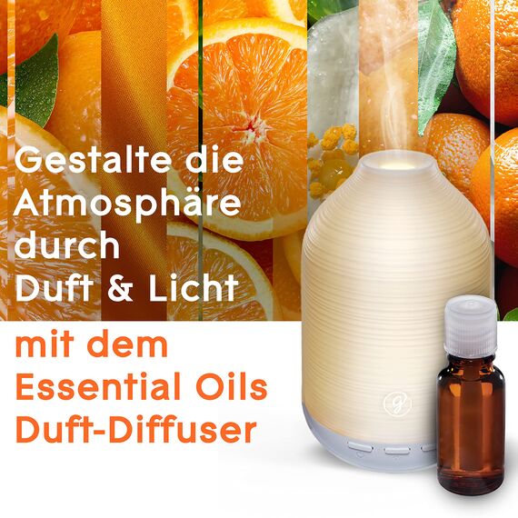 Glade Aromatherapy Essential Oils Duft-Diffuser Nachfüller, Pure Happiness, Orange + Neroli, Aroma Diffuser, 17,4ml