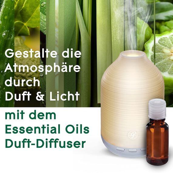 Glade Aromatherapy Essential Oils Duft-Diffuser Nachfüller, Calm Mind, Bergamotte + Zitronengras Aroma Diffuser, 17.4ml