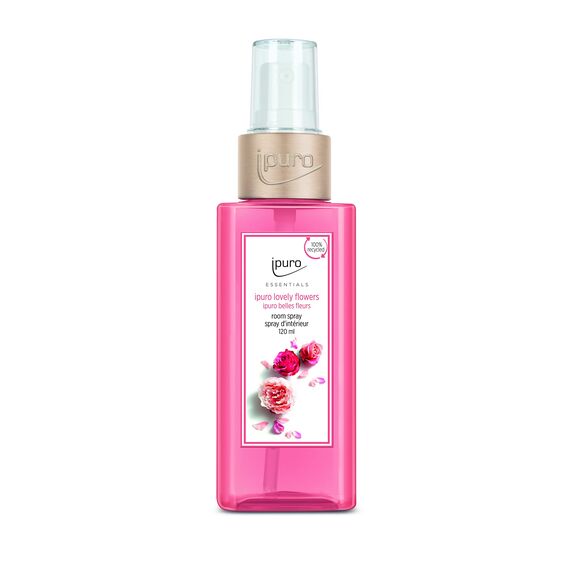 ipuro - erfrischendes ipuro lovely flowers Raumspray - dezentes Duftspray mit frischen & blumigen Noten - stilvolles Room Fragrance für ein puristisches Dufterlebnis in jedem Raum 120 ml
