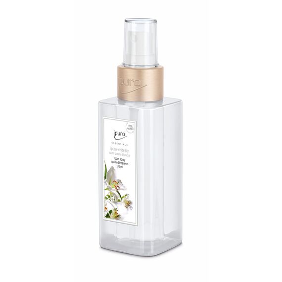 ipuro - erfrischendes ipuro white lily Raumspray - dezentes Duftspray mit blumig zarten Noten - stilvolles Room Fragrance für ein puristisches Dufterlebnis in jedem Raum 120 ml