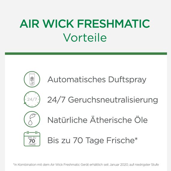 Air Wick Freshmatic Max PURE – Nachfüller für den Air Wick Freshmatic Max – Duft: Frische Wäsche – 2 x 250 ml Nachfüller