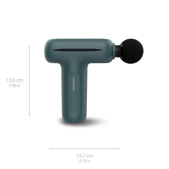 medisana MG 200 Mini Massage Gun, Massagepistole mit 4 Aufsätzen, Massagegerät mit Smart-Modus und 5 Intensitätsstufen zur Entspannung und Massage, lange Akkulaufzeit, mit Aufbewahrungsbox