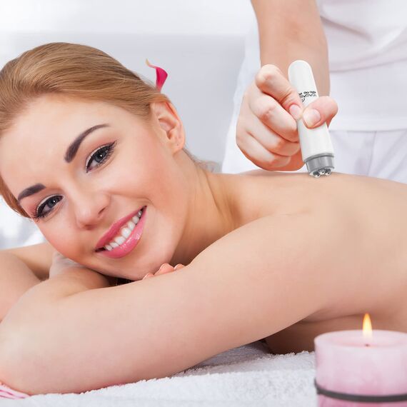 Healifty 4 in 1 Mini elektrische Gesichtsmassagegerät Akupressur Massagegerät für Schmerzlinderung (weiß)