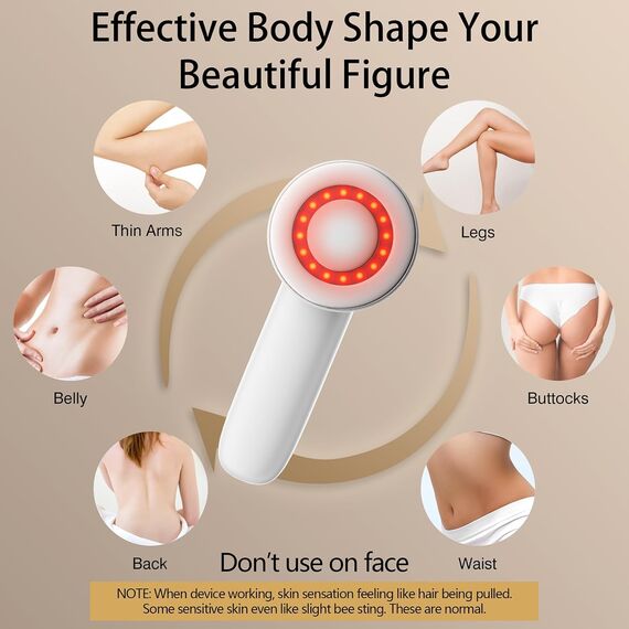 Anti Cellulite Massagegerät, Massagegerät zur Körperformung, tragbares kabelloses Gerät zur Entfernung von Cellulite für Cellulite MassagegerätBauch, Fett, Taille, Beine, Gesäß