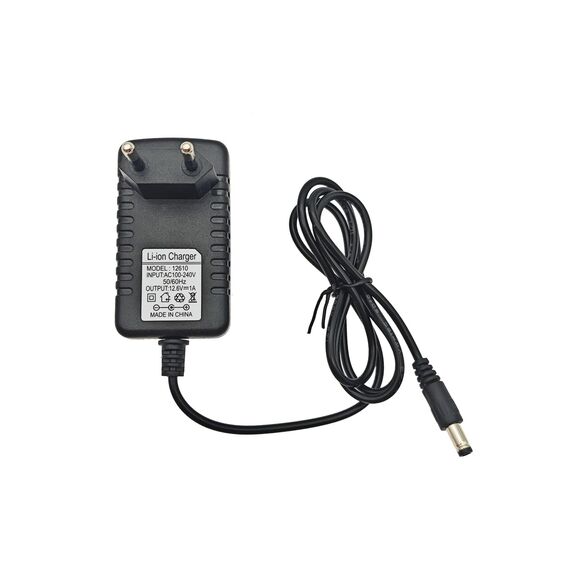 JZK 12.6 V 1 A Netzteil für Massagepistole, 12.6 V Massagepistole Ladegerät-Adapter Ersatz, 12.6 Volt 1 Ampere AC zu DC Konverter Netzteil Ladegerät mit Ladekabel