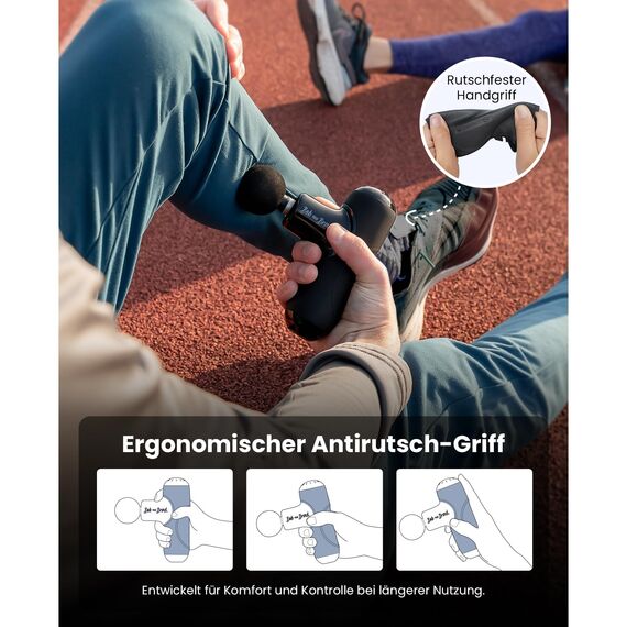 Bob and Brad Q2 Ultra Massagepistole mit Infrarot-Heizmassagekopf, Mini Massage Pistole mit Tragetasche, Leise Massagegerät Massage Gun Muskelmassagepistole für Linderung von Muskelschmerzen