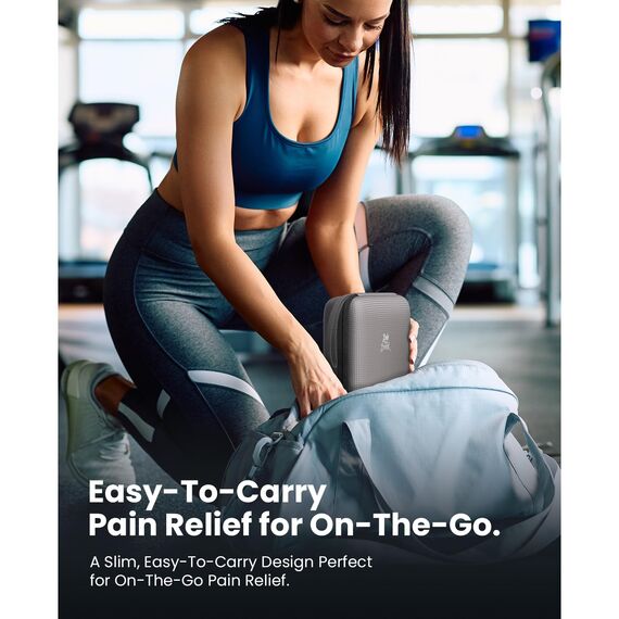 BOB AND BRAD Q2 Plus Massagepistole mit Wärme, Mini Massage Pistole Muskel Percussion Massagegerät, Kompakte Massage Gun mit Tragetasche, Leise Muskelmassagepistole für Muskelentspannung