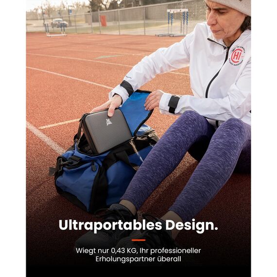 Bob and Brad Q2 Ultra Massagepistole mit Infrarot-Heizmassagekopf, Mini Massage Pistole mit Tragetasche, Leise Massagegerät Massage Gun Muskelmassagepistole für Linderung von Muskelschmerzen