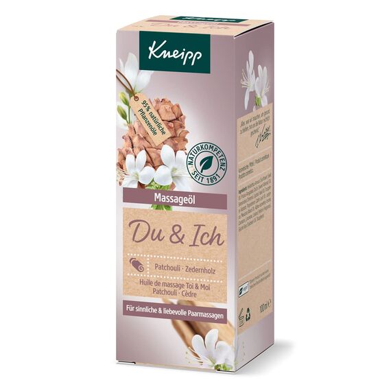 Kneipp Du und Ich, Patchouli und Zedernholz, für sinnliche und liebevolle Paarmassagen