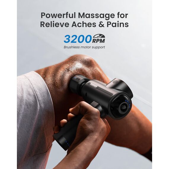 RENPHO Thermacool Massagepistole Wärme und Kälte, Massage Gun mit Hitze Kälte Function, Muskel Massagegerät für Heimbüro-Workout, Ganzkörper Muskelmassage Entspannung