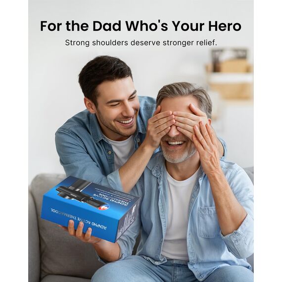 RENPHO Thermacool Massagepistole Wärme und Kälte, Massage Gun mit Hitze Kälte Function, Muskel Massagegerät für Heimbüro-Workout, Ganzkörper Muskelmassage Entspannung