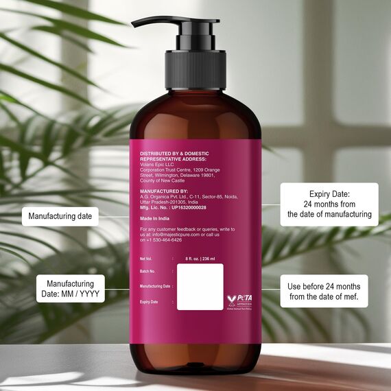 MAJESTIC PURE Cocoa Massage Oil for Massage Therapy - Refreshing, and Relaxing - Natural Oils with Cocoa Butter, Vitamin E & Lavender Oil - for All Skin Types - Men and Women - 8 fl oz