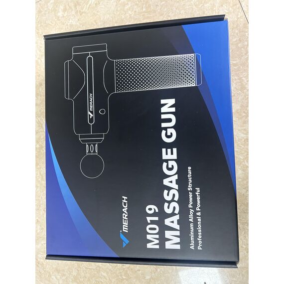 Massagepistole, Merach Massage Gun, Massagegerät für Schulter Körper Rücken Entspannung, Masagegäret Pistole Mit 6 Massageköpfen, Massagepistole Testsieger mit 5 Intensitätsstufen, Geschenke