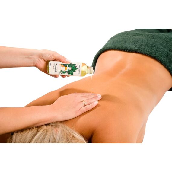 BIO BALANCE Honigmilch Massageöl 150ml - intim geeignetes, natürliches Körperöl für Entspannung & Massage für Körpermassagen & Hautpflege - für trockene & anspruchsvolle Haut - DERMATOLOGISCH GETESTET