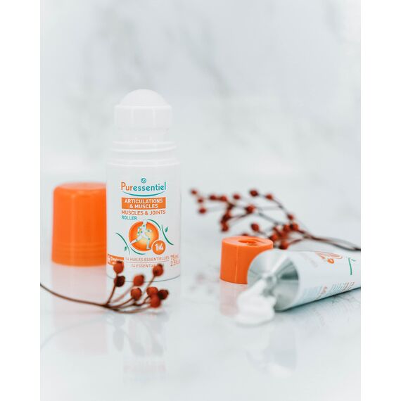 Puressentiel - Gelenk & Muskel – Roll-on mit 14 ätherischen Ölen - Lindert Muskel- und Gelenkschmerzen - 75 ml (Packung mit 2)