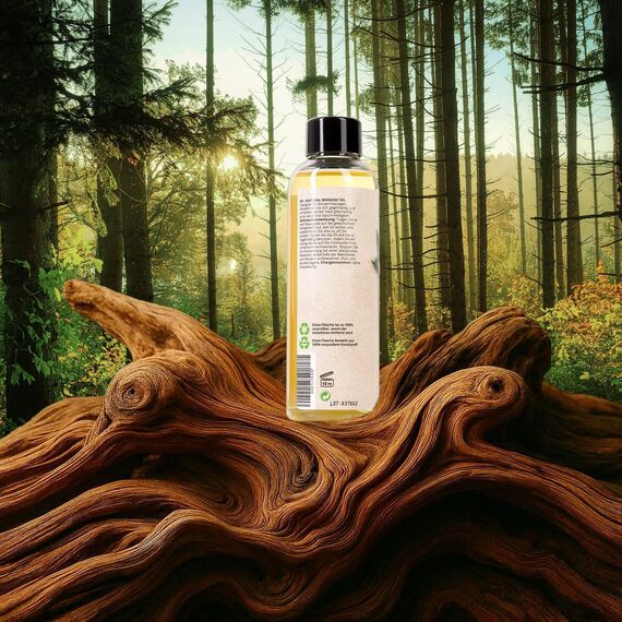 BIO BALANCE veganes Massageöl DERMATOLOGISCH GETESTET 150ml intim geeignet mit Vitamin E & Shea Butter duftneutral Body Bio Oil für Wellness Massage & Anti Stress Massage Oil in recycelter Flasche