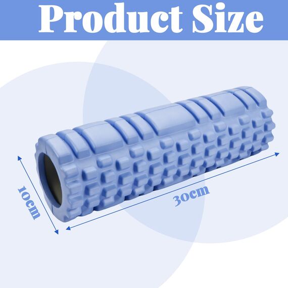 Fazienrolle Rücken Wirbelsäule, Blackroll, Massage Roller für Rücken Wirbelsäule Rücken Beine, Faszienrolle Wirbelsäule für Fitness, Gym (Blau)