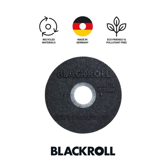 BLACKROLL® STANDARD Faszienrolle (30 x 15 cm), Fitness-Rolle zur Selbstmassage von Rücken und Beine, effektive Massagerolle für funktionales Training, mittlere Härte, Made in Germany, Schwarz