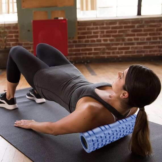 Fazienrolle Rücken Wirbelsäule, Blackroll, Massage Roller für Rücken Wirbelsäule Rücken Beine, Faszienrolle Wirbelsäule für Fitness, Gym (Blau)