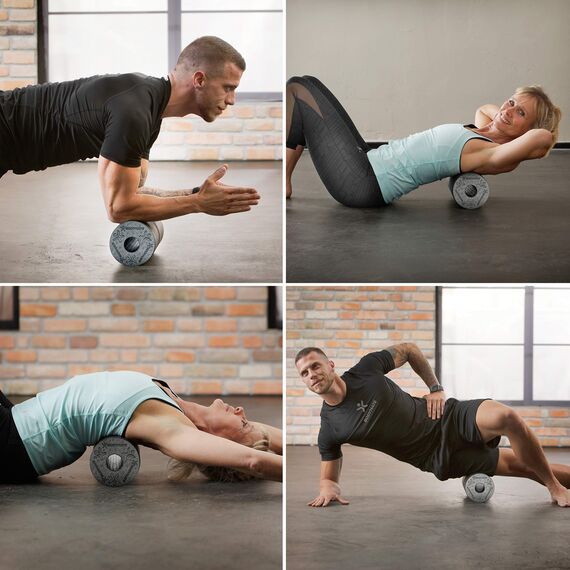 BODYMATE Faszienrolle Standard Mittel-Hart mit Gratis E-Book - Apfel-Grün 45x15cm