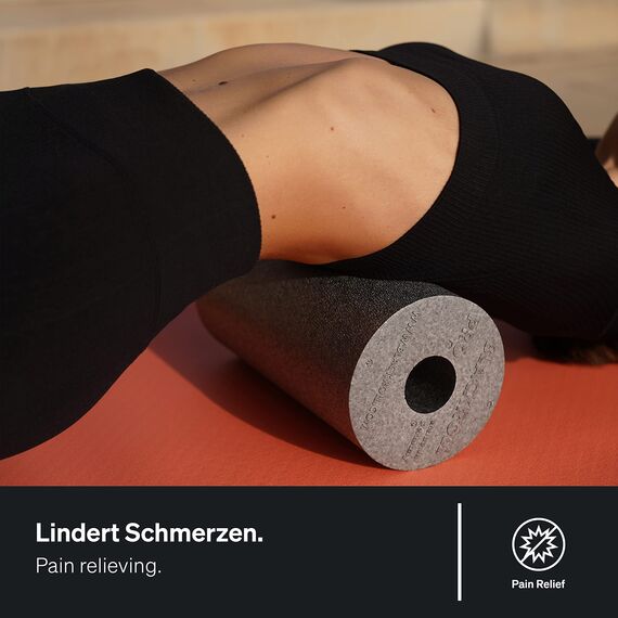 BLACKROLL® STANDARD Faszienrolle Original (30x15cm), Fitnessrolle zur Selbstmassage von Rücken und Beinen, Effektiv für funktionelles Training, mittlere Härte, Made in Germany