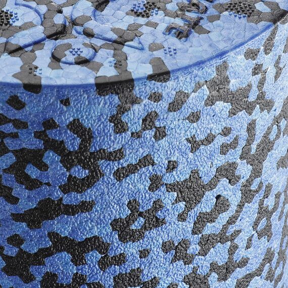 BODYMATE Faszienrolle Standard Mittel-Hart mit Gratis E-Book - Black/Blue Sapphire-Blue 30x15cm