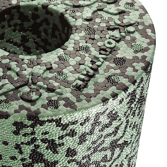 BODYMATE Faszienrolle Standard Mittel-Hart mit Gratis E-Book - Black/Midnight-Green 45x15cm