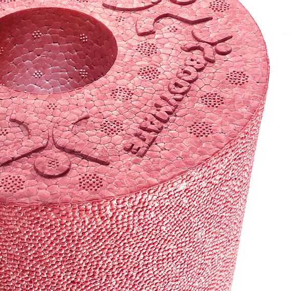 BODYMATE Faszienrolle Standard Mittel-Hart mit Gratis E-Book - Pepper-Red 45x15cm