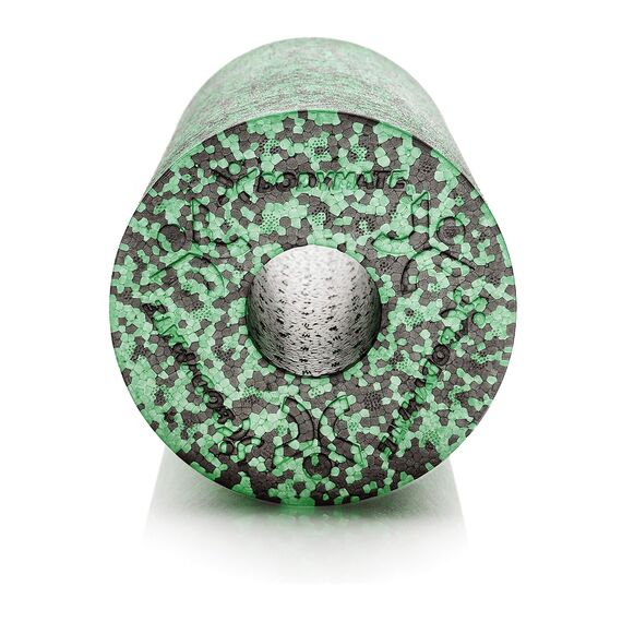 BODYMATE Faszienrolle Standard Mittel-Hart mit Gratis E-Book - Schwarz/Grün 30x15cm