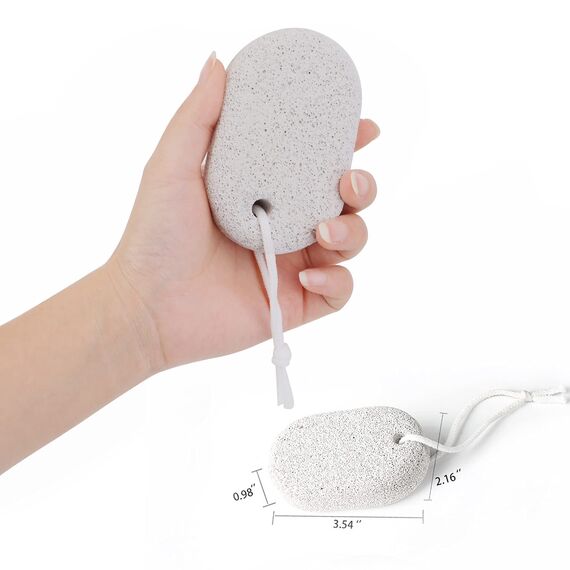 3 Stücke Natur Bimsstein, PHOGARY Lavastein Fußpflege Hornhaut Harte Haut Entfernen für Füße und Hände - Natürliches Fuß-Scrub zum Entfernen toter Haut